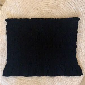 Lottie Moss smocked peplum tube top